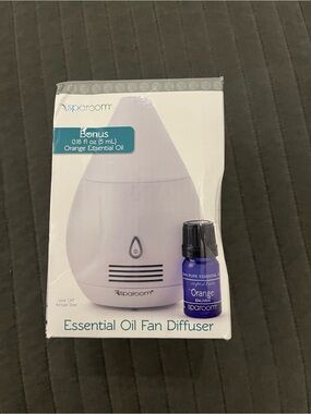SpaRoom Essential Oil Fan Diffuser – New in Box 🌿✨